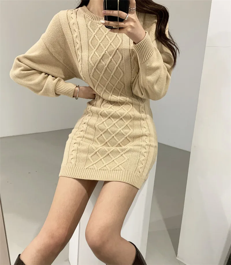 платье женское RUGOD сексуальное модное свитер с вырезами на талии корейское