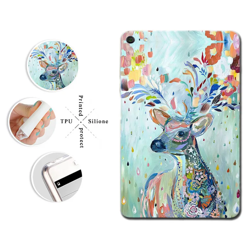 Окрашенный чехол для планшета huawei MediaPad Media Pad T3 7 3g 8 10 AGS W09 L09 KOB BG2 U01 Honor Play 2 0 9 6