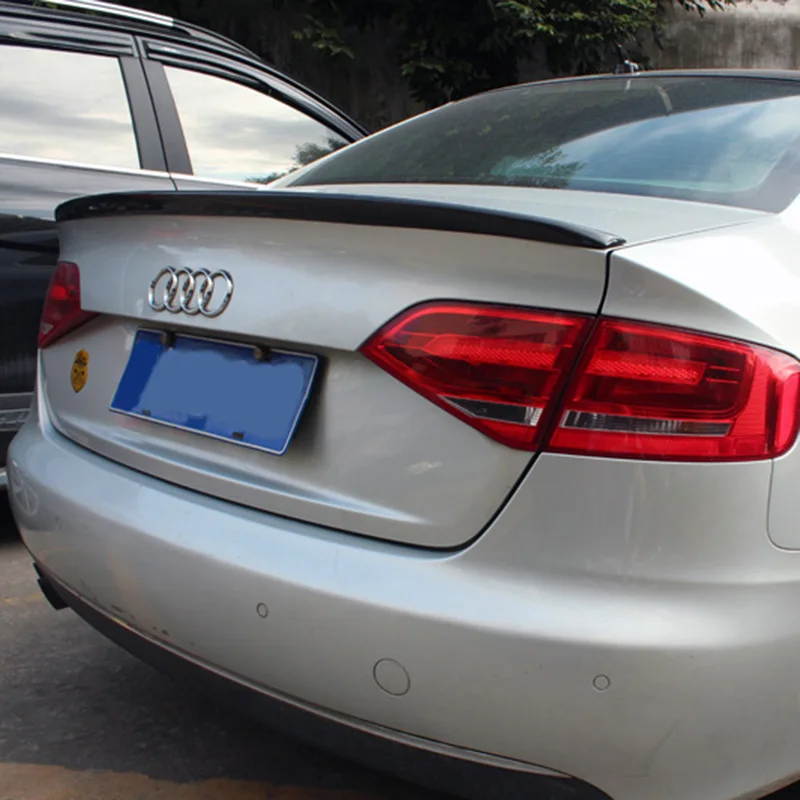 Для Audi A4 B8 2009-2012 A5 2009-2016 высококачественный спойлер из углеродного волокна задний
