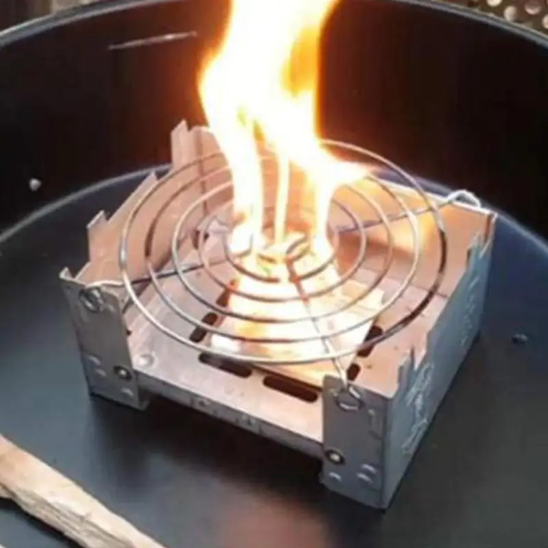 Складная восковая печь для кемпинга на открытом воздухе с дисковой проволокой из