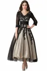Женское платье с кружевной аппликацией, Черное вечернее платье для матери невесты, свадебное платье