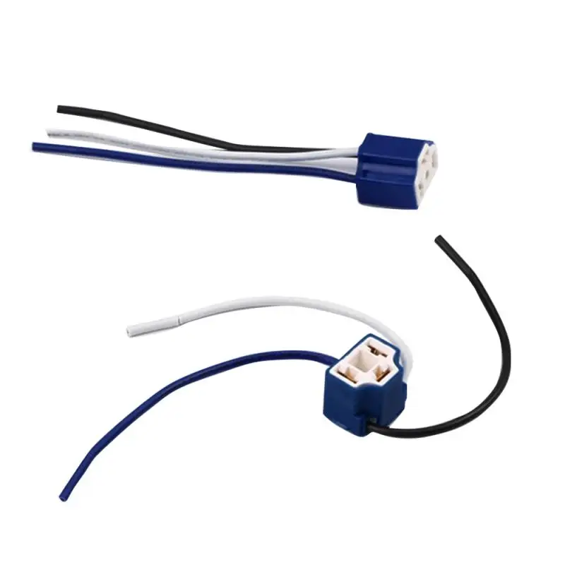 

Dropship 2Pcs H4 3 Pin Harness Connector Car Lamp Holder Headlight Replacement Repair Bulb Holder Connector Plug Wire Socket