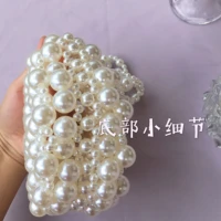 2020 new DIY material bag handmade beaded bag exquisite pearl bag cute shoulder dumpling bag
