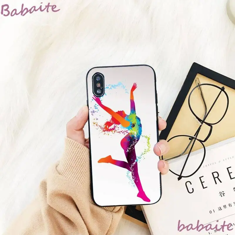 

Babaite Ballet Dancer Phone Case shell cute For iPhone 8 7 6 6S Plus X XS MAX 5 5S SE XR 11 11pro promax 12 12Pro Promax