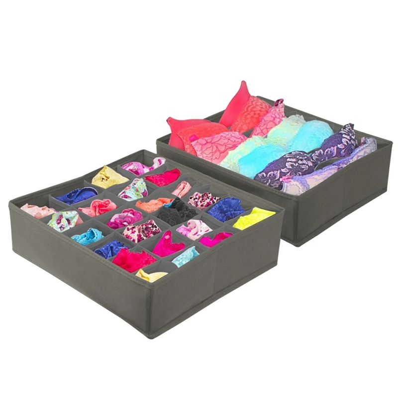 Складной разделитель выдвижных ящиков 4 предмета нижнее белье органайзеры для