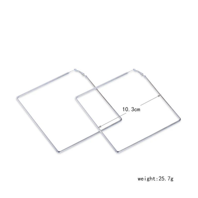 Женские Геометрические металлические серьги-кольца Find Me квадратные треугольные