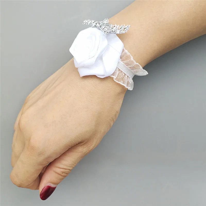 Ручной работы с цветочным принтом для свадебного торжества невесты бутоньерка