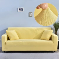 seersucker elastic sofa cover home decoration waterproof corner couch cover all inclusive solid color stretch slipcover for sofa