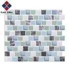 Легкая мозаичная 3d-плитка, наклейка на заднюю панель, водонепроницаемые виниловые обои, термоскребок и клейкая плитка для кухни и ванной, 1 шт.