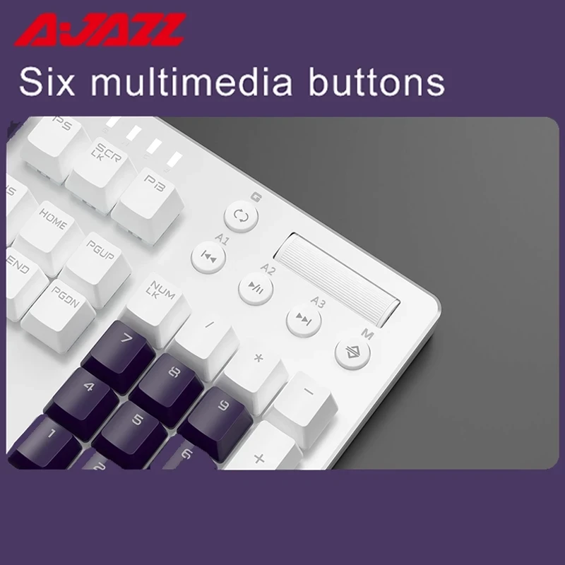 ajazz ak35i hot plug switch mechanical keyboard 104key anti ghosting backlight keyboard macro definition desktop mechanical game free global shipping