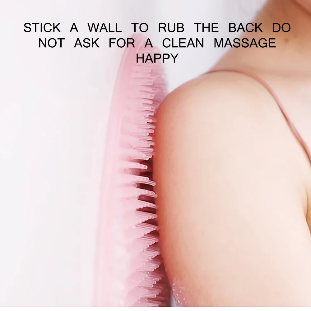 Массажная накладка на присоске для ванной и душа Мягкая силиконовая щетка стоп