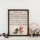 Великолепный изящный винтажный постер с изображением листы и музыки, античная гимновая Роза, настенная Картина на холсте, картина, христианский фермерский Настенный декор