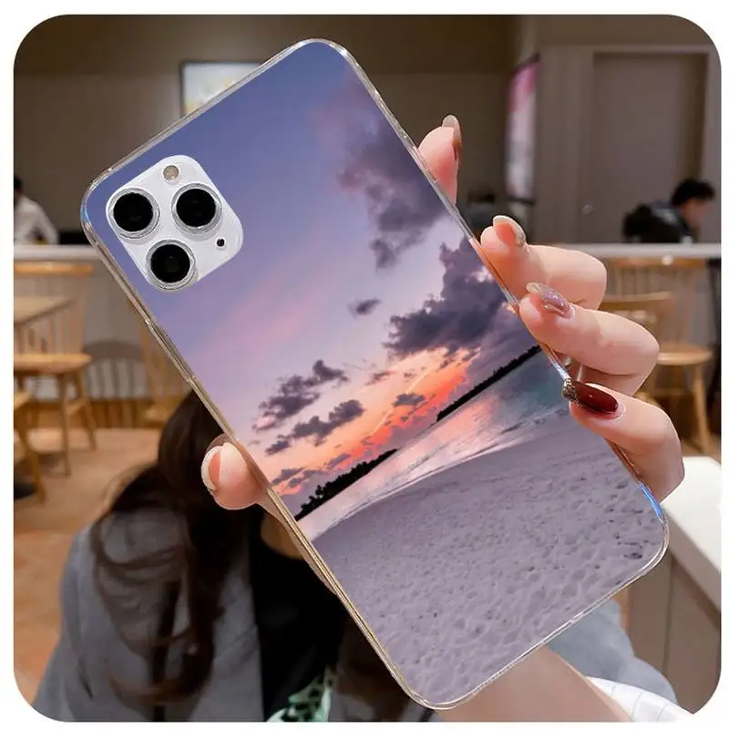 Мягкий чехол для телефона Motirunner Sunset By The Sea на заказ IphoneX XS 11 11Pro 5 5s SE 6 6s Plus 7 8 2020 |