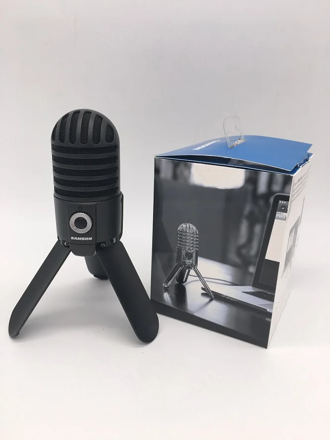 Samson Meteor Mic Studio recording конденсаторный микрофон Складная Задняя ножка с usb-кабелем сумка для переноски компьютера - Цвет: black in retail box