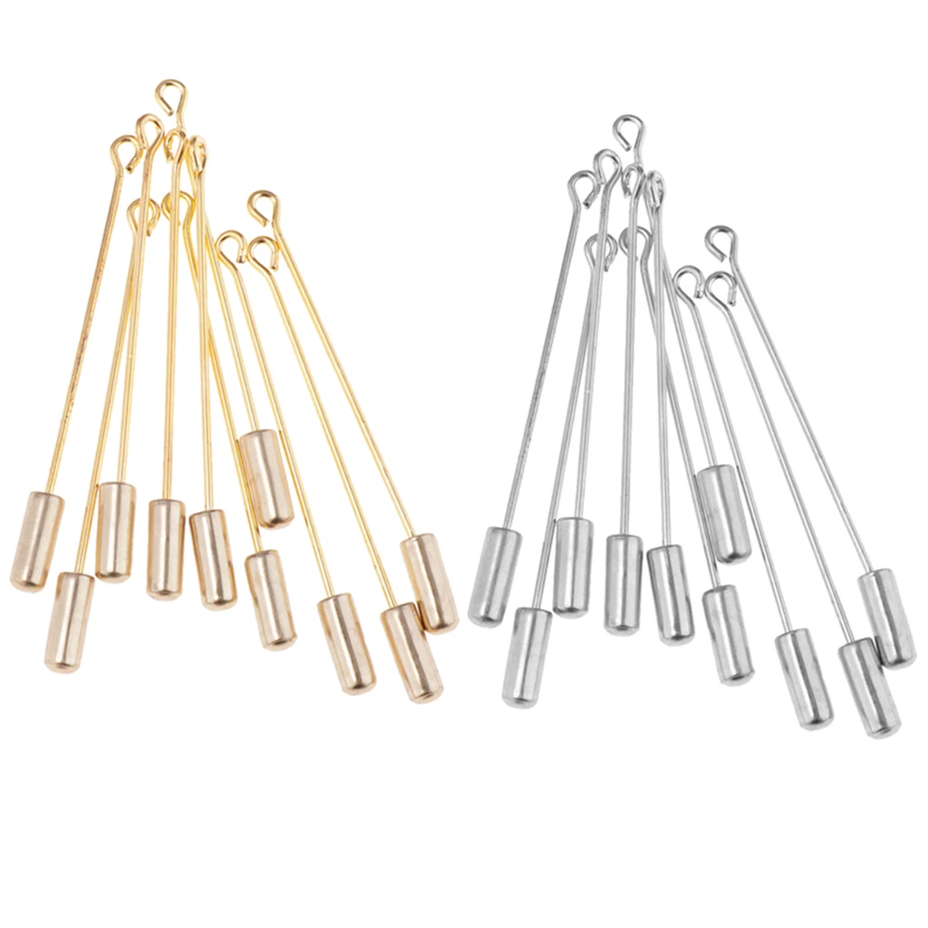 Длинная брошь из нержавеющей стали для костюма 20 шт. ручная работа бутоньерка