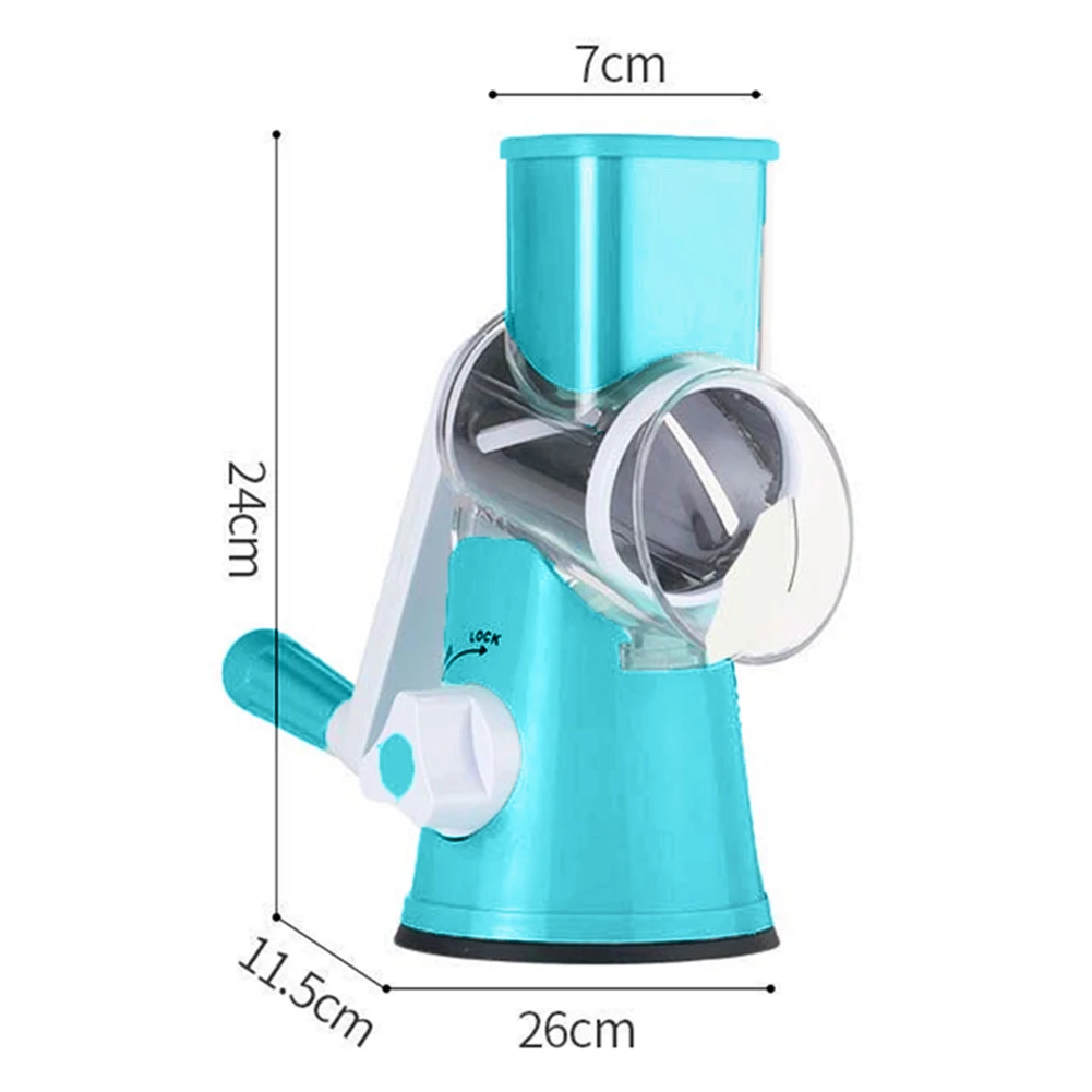 

Multi-functional Manual Vegetable Fruit Cutter Carrot Slicer Rotary Grater Slicer in Shredders Chopper Safe Kitchen Gadgets