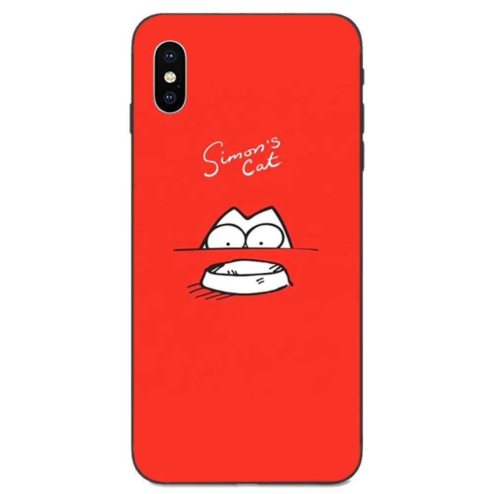 Милый Simons Cat Чехол для телефона чехол Xiaomi Redmi Note 3 3S 4 4A 4X5 5A 6 6A 7 7A K20 Plus Pro S2 Y2