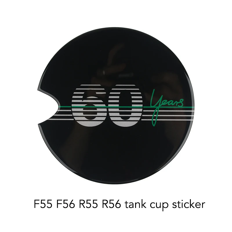 F5556 R5556 Tank Cup Автомобильный 60 годовщина эпоксидные наклейки на выходе ручная передача наклейка на интерьер для Mini Cooper S JCW F55 F56 аксессуары для хэтчбеков - Название цвета: F5556 R5556 Tank Cup