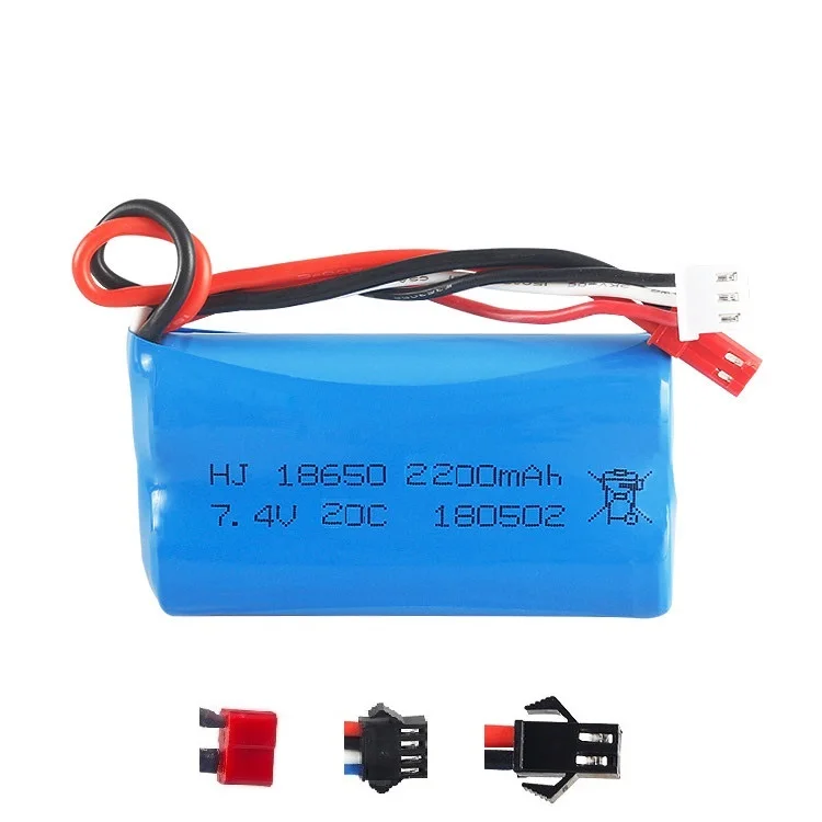 7 4 В 2200 мАч литий ионный аккумулятор 20c 18650/USB зарядное устройство SM/JST/T/EL 2P для r/c