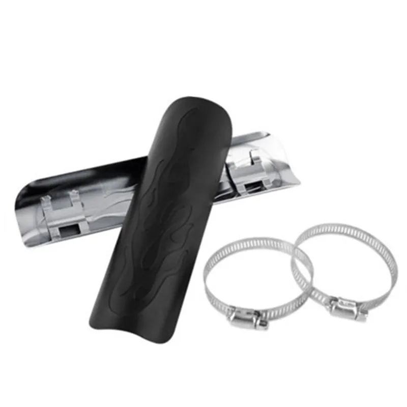 Мотоцикл 9 ''пламя Глушитель Трубы тепловой щит крышка пятки защита скутер