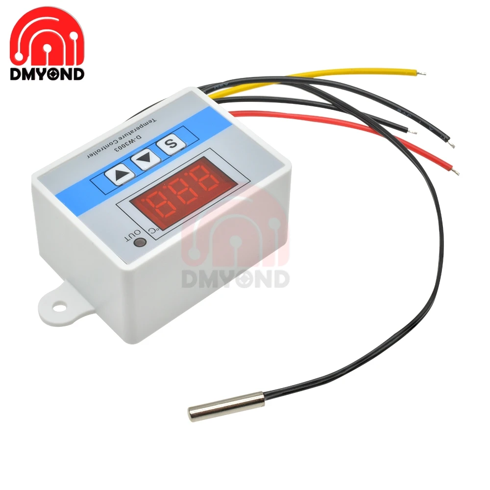 Цифровой светодиодный регулятор температуры и влажности W3003 12 в термостат