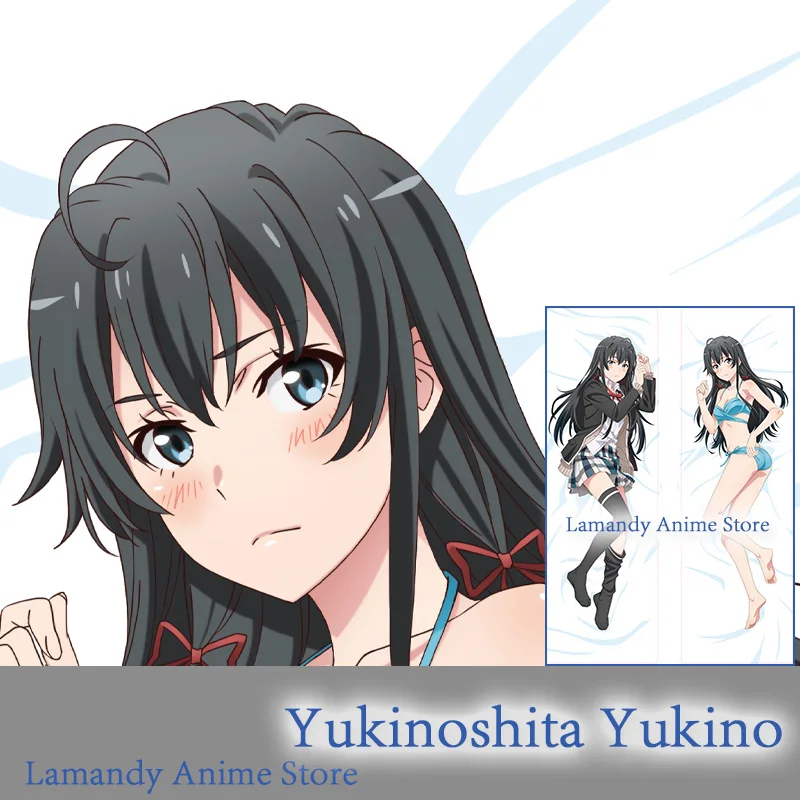 

Dakimakura Anime Yukinoshita Yukino My Teen Romantic Comedy SNAFU Double Sided Print Pillowcase Life Size Body Pillow Cover
