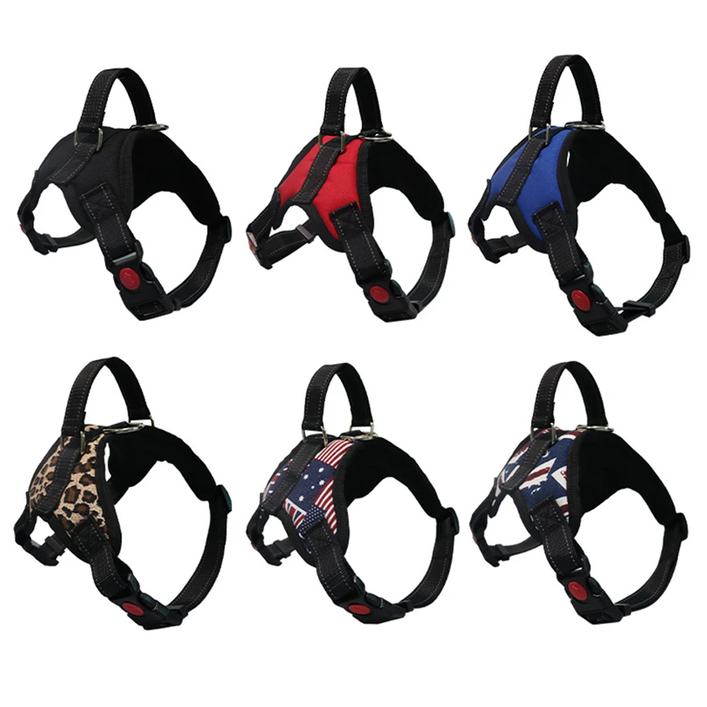 

Pet Chest Strap Elastic Strap Chain Cozy New Dog Soft Adjustable Harness Pet Supplies Tactics Training 4 Styles Polyester Sturdy