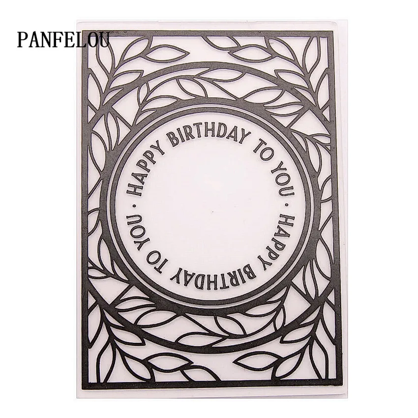PANFELOU 10 5*14 8 на день рождения венок папки для тиснения Пластик Скрапбукинг DIY