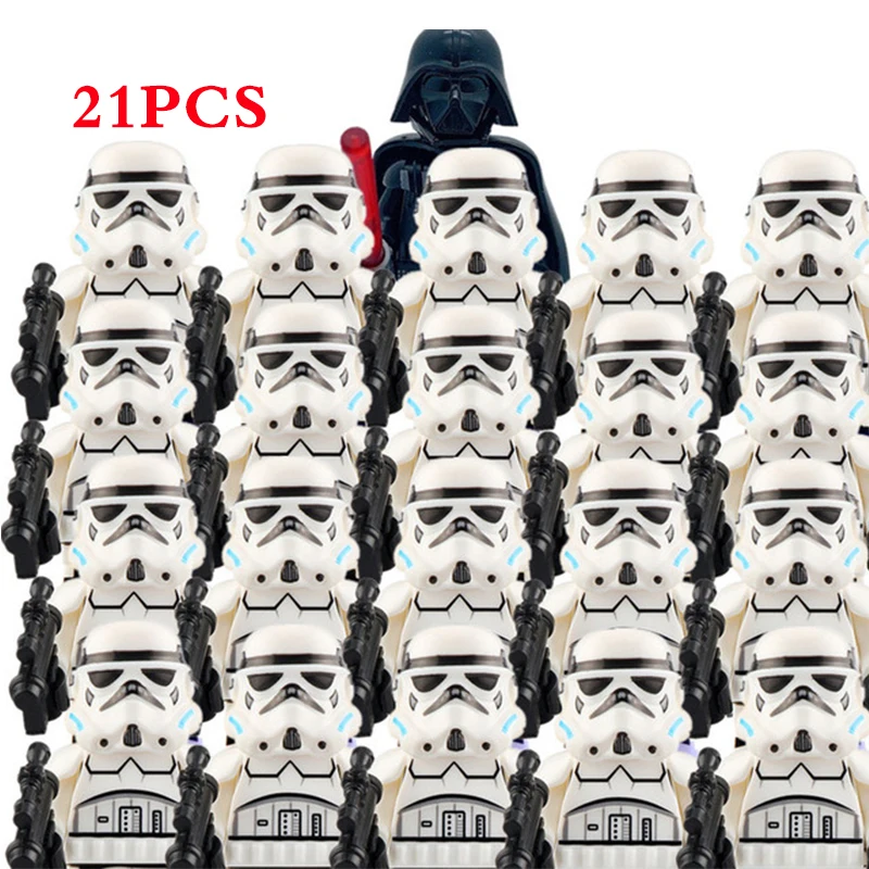 

NEW Captain 501st Clone Legion stroommni Trooper figures SW445 Compatible Building block kid toy 21PCS/LOT