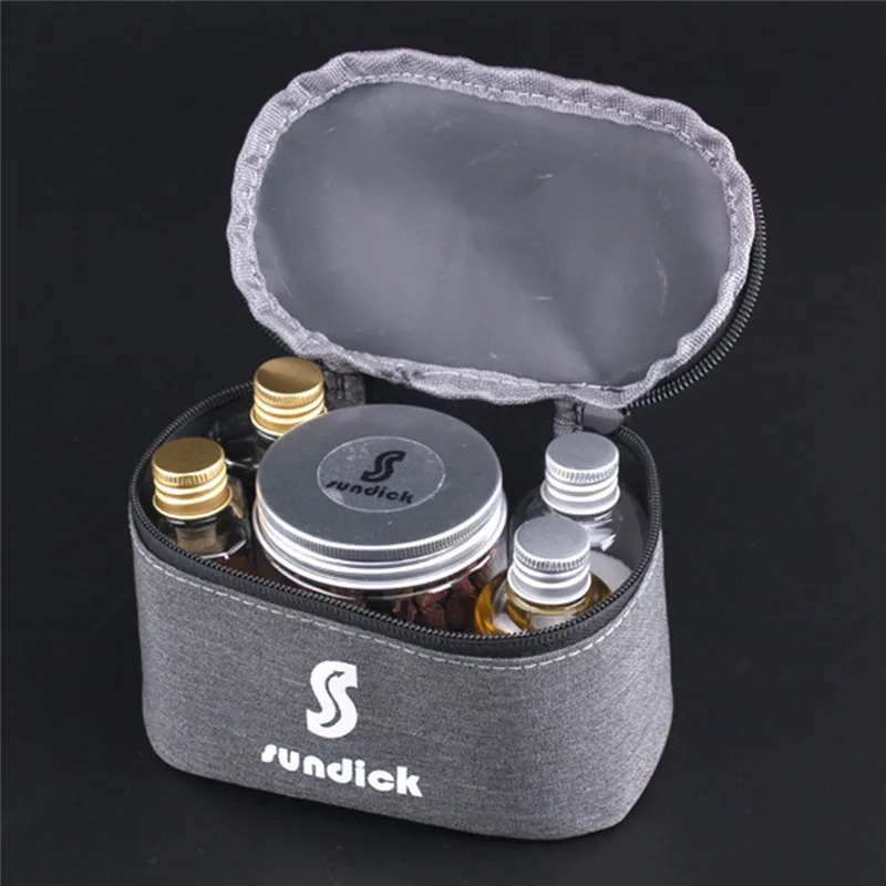 

New Portable BBQ Organizer Condiment Bottles Spice Cruets Seasoning Jar Pouch Camping Set For Camping Barbecue Picnic
