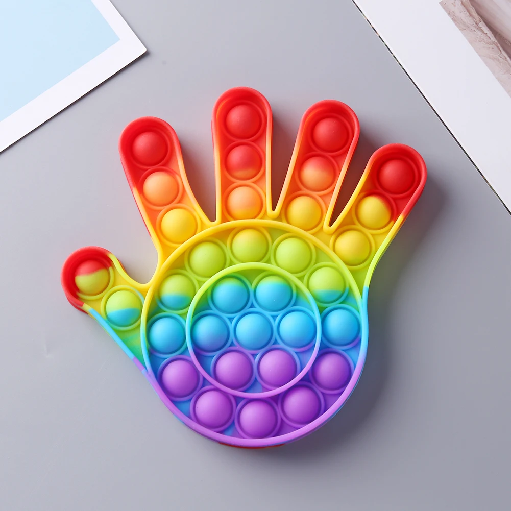 

Silicone Push Bubble Sensory Toy Anti-stress Relaxing Concentration Educational Fidget Autism Special Needs Toys for Adults Kids