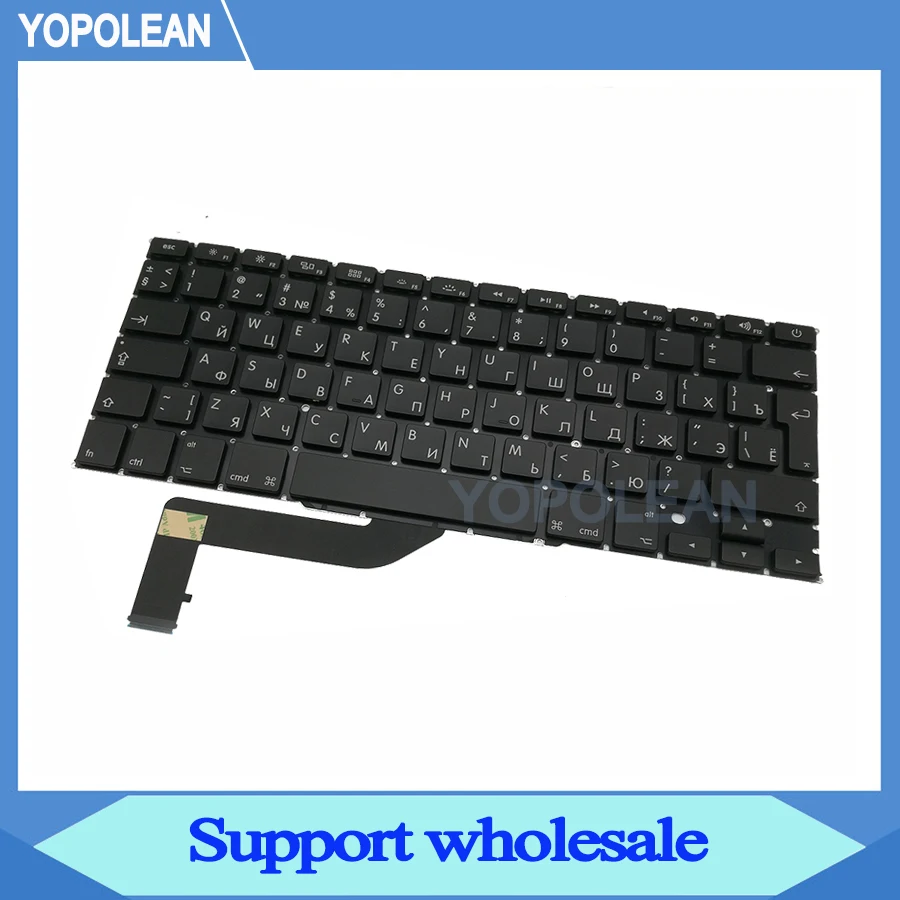 3 шт./лот Новая русская Русская клавиатура для Macbook Pro Retina 15 &quotA1398 2012 2013 2014 2015 лет UK
