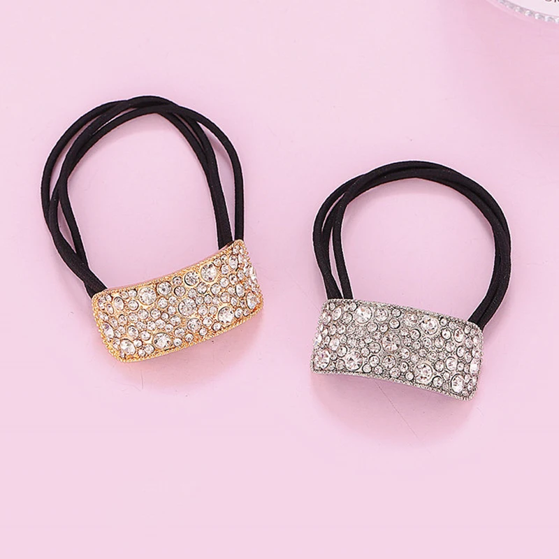 Корейская мода украшения для волос Геометрическая Блестящая лента с Кристаллами