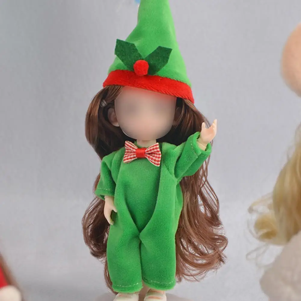 

16cm S Christmas Theme Clothes Dress Up Christmas Costumes Gifts For Girls Children House Toys ( Not Included) X6y1