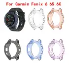 Мягкий прозрачный ТПУ защитный чехол для Garmin Fenix 6 6S 6X, рамка, аксессуары для смарт-часов Fenix6 Fenix6X Shell #1025