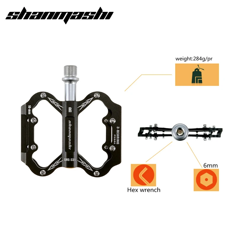 Велосипедные педали SMS из алюминиевого сплава запчасти для горных и дорожных