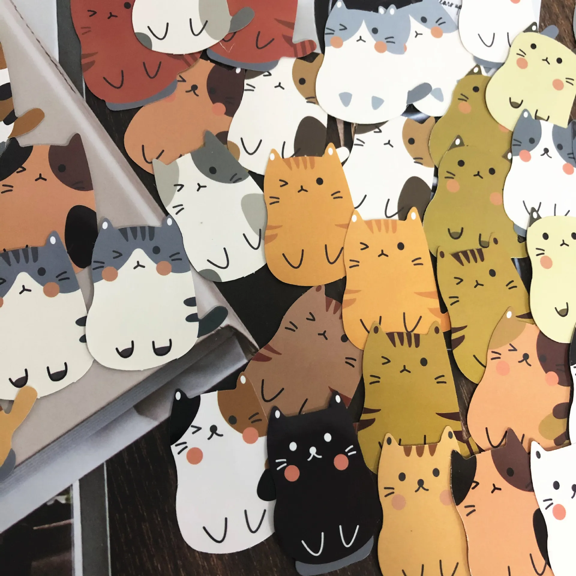 

С рисунком милого кота наклейки для скрапбукинга DIY мусор журнал канцелярские мобильный телефон Декор для компьютера наклейки