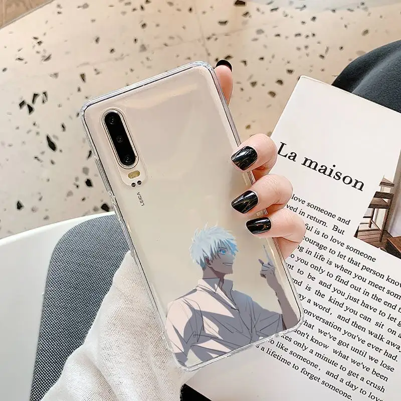 

Jujutsu Kaisen Phone Cases Transparent for Samsung A71 S9 10 20 HUAWEI p30 40 honor 10i 8x xiaomi note 8 Pro 10t 11