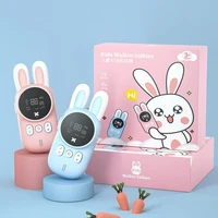 childrens walkie talkie kids mini toys handheld transceiver 3km range uhf radio lanyard interphone for birthday gift 2pcsset