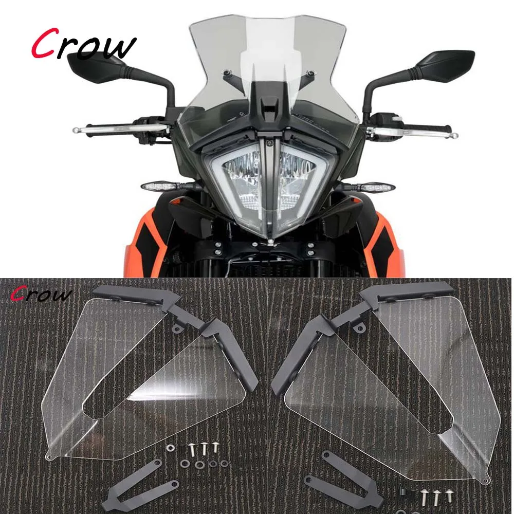 

FOR 790 890 ADV Adventure/R/S Acrylic Grill Motorcycle Headlight Head Light Guard Protector Cover Protection Clear
