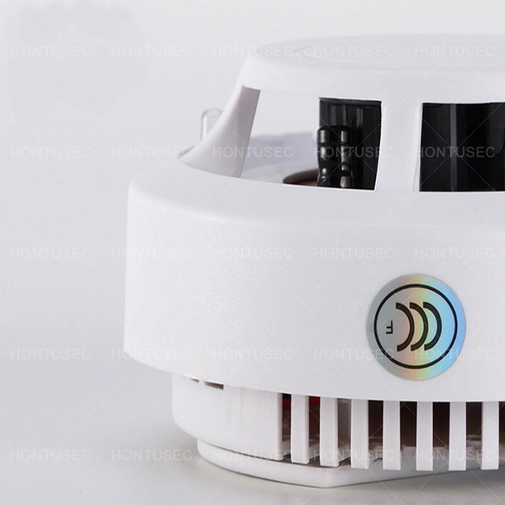 Датчик дыма HONTUSEC с сигнализацией Высокочувствительный детектор низкого заряда