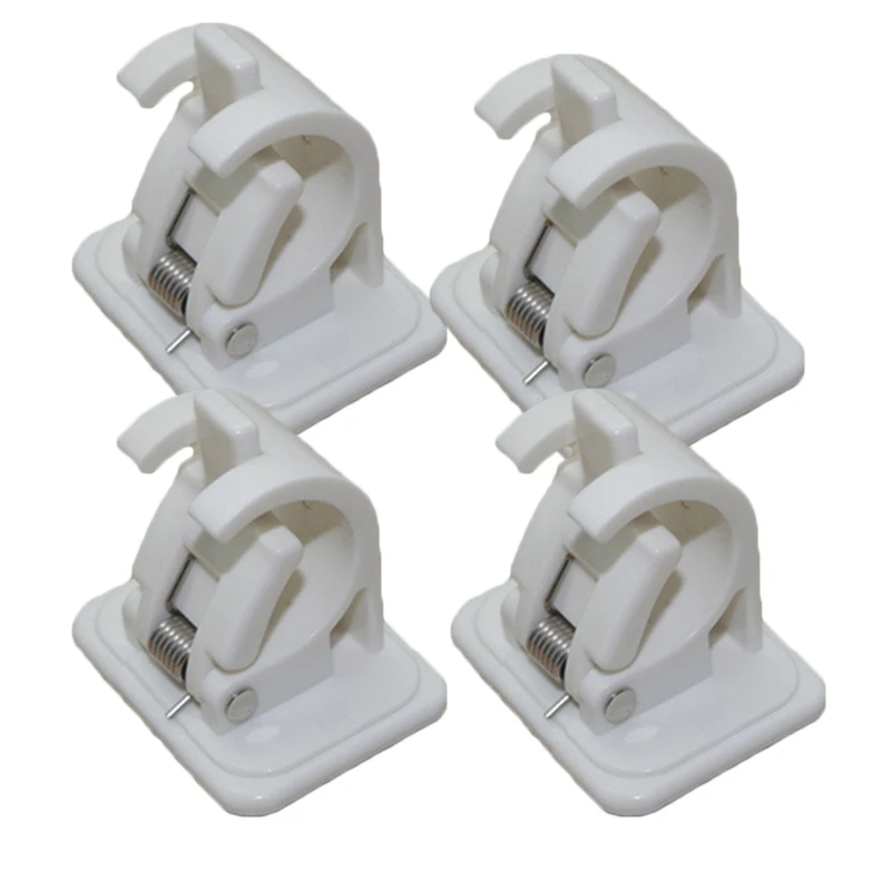 

Set Curtain rod Bracket Adhesive 45*42*32mm Rails Accessories Crossbar