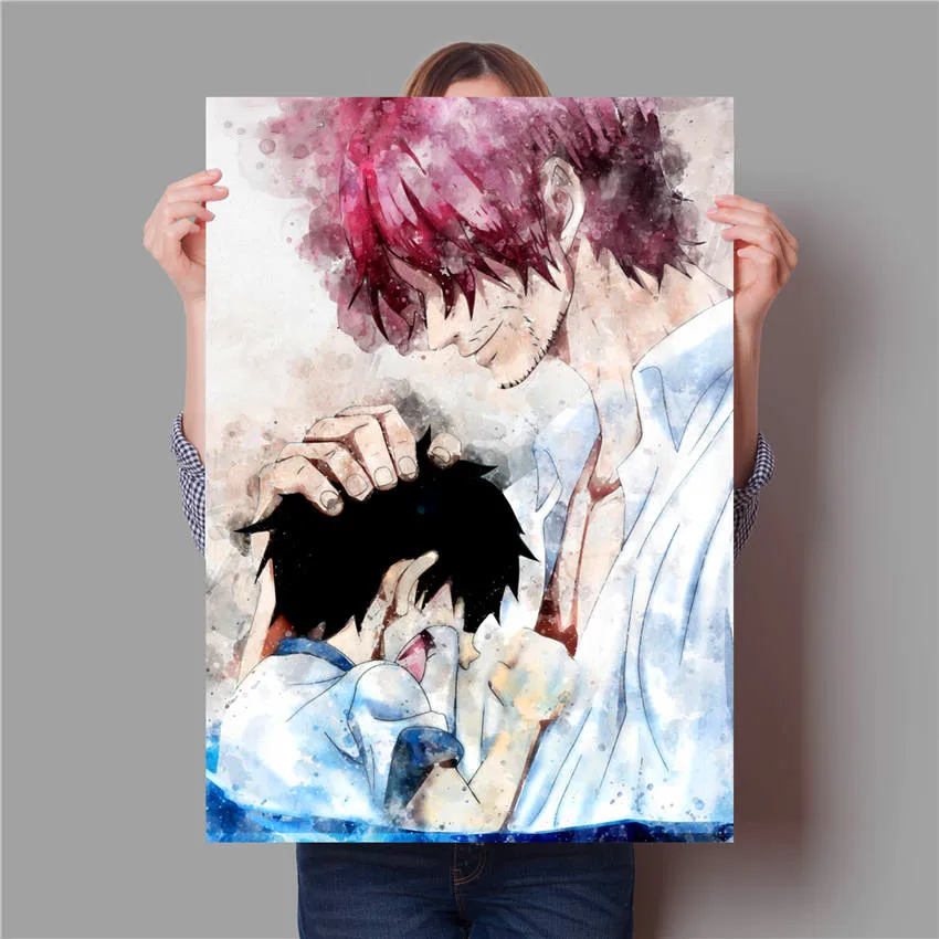 

Classic Japanese Anime One Piece Picture Bedroom Living Kids Room Sofa Wall Art Home Decor Quality Canvas Painting Poster K900