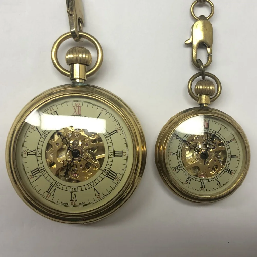 Медь Механические карманные часы Reloj De стимпанк Цепочки и ожерелья с подвесками аналоговые кварцевые для Для женщин