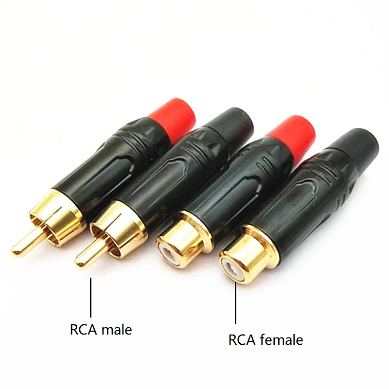 20 шт./лот аудио разъем позолоченный RCA мужской или женский пайки RCA|Соединители| |