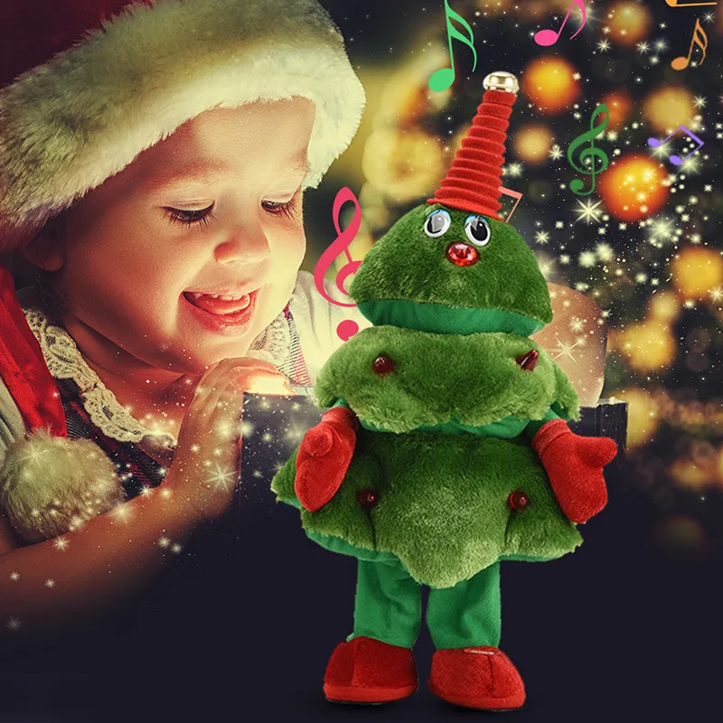 

Электрические рождественские плюшевые игрушки, Рождественская елка может петь и танцевать, Рождественская елка, праздничные электрически...