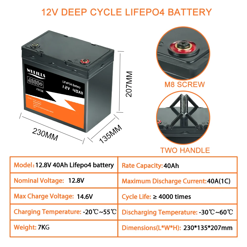 Kup Nowa Bateria LiFePo4 12V 40Ah Fosforan Litowo-żelazowy 12V 24V LiFePo4 Akumulatory Do Skuterów Dziecięcych Silnik łodzi Bez Podatku