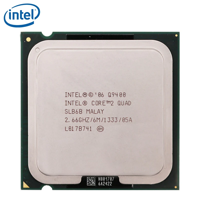 INTEL CORE 2 четырехъядерный Q9400 процессор 2,66 ГГц 6 Мб Кэш L2 FSB 1333 настольный компьютер 95 Вт LGA 775 cpu протестированный рабочий