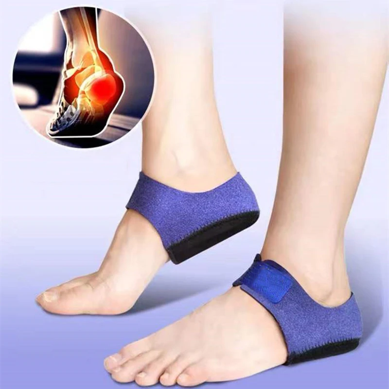 1 Pair Gel Heel Pad Pain Relief for Plantar Fasciitis Sock Worn in Shoes Thin Heel Spur Foot Skin Care Protectors Heel Sleeves