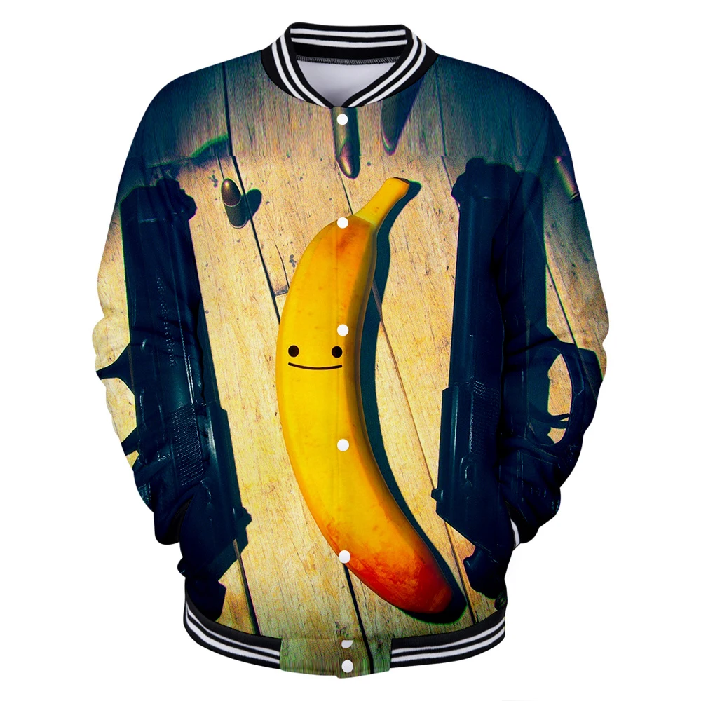 

Fashion Printed My friend Pedro 3D hoodies Baseball jacket Men Autumn winter Casual Long sleeve harajuku Baseball jacket